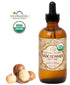 US Organic Macadamia Nut Oil, Unrefined Virgin, Certified Organic, Cold Pressed, 4 oz (Large)
