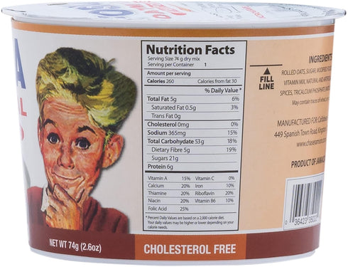 FOSKA OATS 2.6 (Pack 12) Foska Oatmeal Instant Porridge, Almond, Ounce