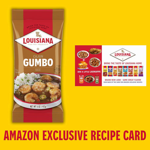 5 oz. (Pack 2) Louisiana Fish Fry Gumbo Base of - Authentic Cajun Flavor in a Delicious Gumbo Base - Just Add Your
