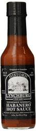 HISTORIC LYNCHBURG Lynchburg Tennessee Whiskey Habanero Hot Sauce, 6 Ounce