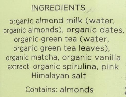 11 Oz Pop And Bottle, Lattee Almond Milk Matcha Green Tea Organic, Fl