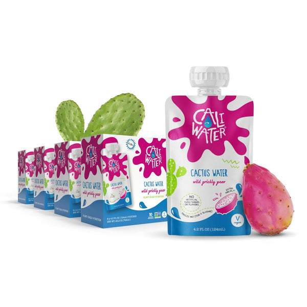Caliwater - Kids Organic Cactus Water Pouches - Prickly Pear - 10