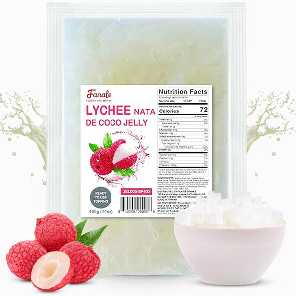Fanale Coconut Jelly Topping nata de coco for Bubble Tea 400 g