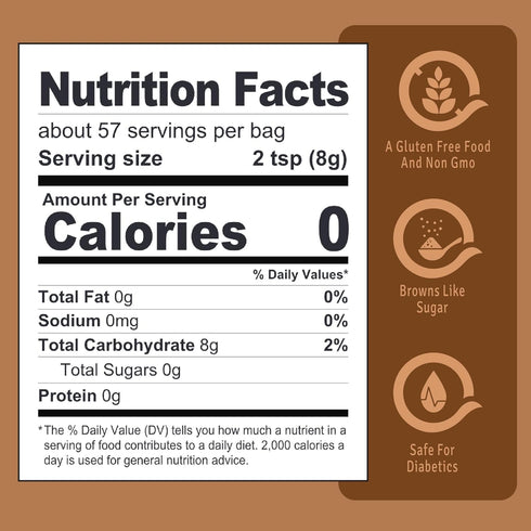 2.5lb Health Garden Monk Fruit with Allulose Sweetener - Natural Plant-Based Sugar Alternative with Zero Calories