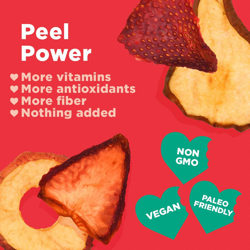 3 oz 6 Pack RIND Snacks | Straw-Peary | Strawberry, Apple, & Pear | Dried Fruit Superfood | Chewy Snack | No Sugar