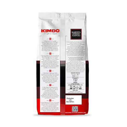 1kg Kimbo Espresso Napoletano Whole Coffee Beans, Dark Roast, Bag