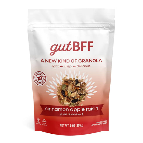 gutBFF Low Sugar Granola Gluten Free Healthy Granola with Lions Mane Mushroom &