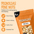 100% 1 lb Packed Oh! Nuts Pine Nuts (Pignolias) - Raw - Natural Pine Nuts - Bulk Bag - Premium Pignoli with Protein