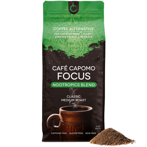 Tattva's Herbs Cafe Capomo Focus Nootropic Coffee Alternative, Caffeine & Acid Free,