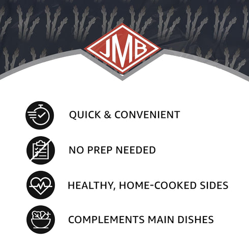 4 Count JMB Produce Side Dish Steamers - Asparagus Lemon Garlic - Asparagus Black Truffle