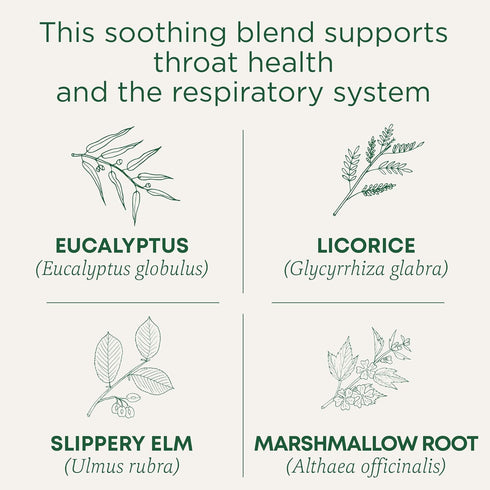 16 Traditional Medicinals Organic, Throat Coat Tea, Eucalyptus & Slippery Elm - Supports Respiratory and Throat Health