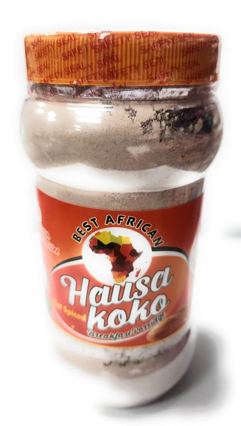 Generic Best African Hausa Koko Breakfast Porridge with Red Millet, 16 oz Jar
