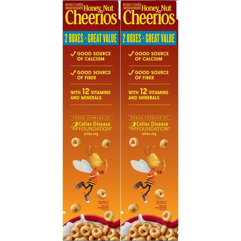 General Mills 3 Cheerios Honey Nut Cereal, Pound