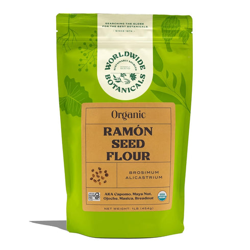 Worldwide Botanicals Organic Ramn Seed Flour AKA Capomo, Ojoche, Maya Nut, Bread