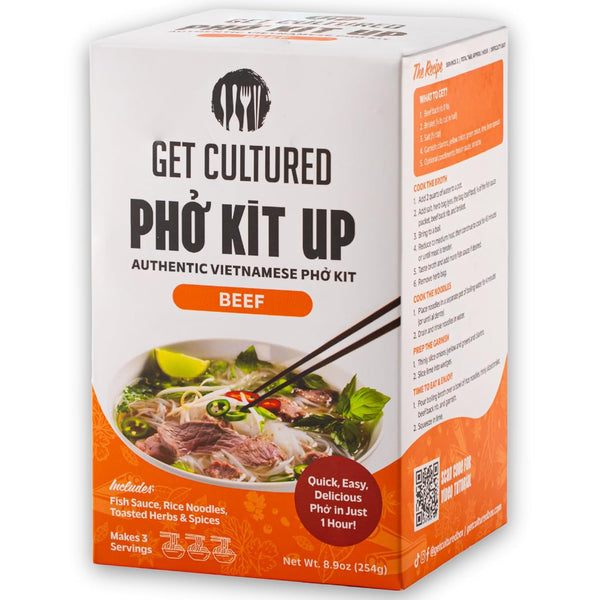 Get Cultured Box Beef Pho Kit Authentic Vietnamese Pho Broth Base With