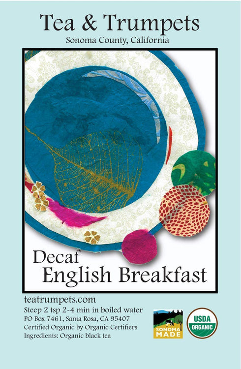 4 oz USDA Organic Decaffeinated English Breakfast Loose Leaf Tea