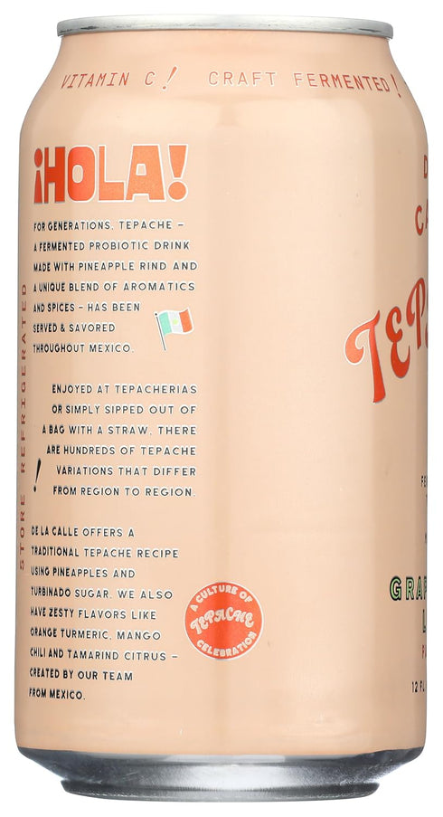 12 Oz De La Calle, Tepache Grapefruit Lime Paloma Organic, Fl