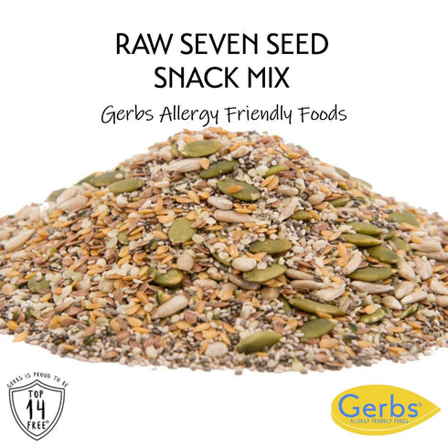 7 4 lbs. 14 Gerbs Super Seed Snack Mix | Raw, No Artificial Additives, Resealable Bag | Crunchy Pumpkin, Sunflower