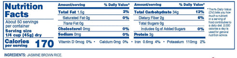 5 (Pack 6) Dynasty Jasmine Brown Rice, Pound