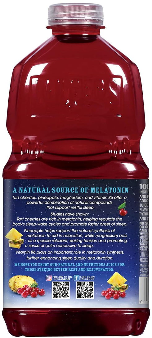 64 oz 100% (Pack 2) Langers fl Tart Cherry Pineapple, Juice from Concentrate with Added Ingredients