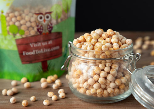2 Food to Live - Organic Whole Yellow Peas, Pounds Dry Non-GMO Pulses. Great for Soups, Stews & More! Good Source