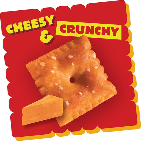 (40 Cheez-It Cheese Crackers, Baked Snack Crackers, Single Serve, Extra Toasty Pouches)