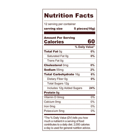 (6.5 Pack 2) Melting Sweet Individually Wrapped Tamarind & Ginger Hard Candy Ounce
