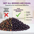 1lb Immune Gummies, Dried Elderberries - Bulk - Dried Mixed Fruits Hand-Sorted, Wildcrafted, Natural, Non-GMO, European