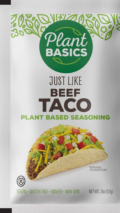 Plant Basics - Plant Based Seasoning, Just Like Beef Taco, 2 ounce,