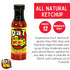 12 oz (2 Pack) D.a.T. Ketchup, Gluten Free, No MSG, No Preservatives, All Natural, No High Fructose Corn Syrup
