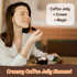 HeySweet 8 Counts 40oz+) Coffee Jelly Vegan, Gluten-Free, Halal, Dye-Free | Jel Dessert made with Natural Brown Sugar
