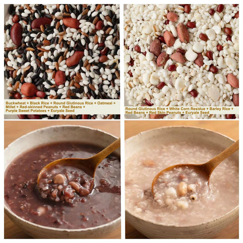 7 95g/P Whole Grain Porridge, Nutritious Breakfast Porridge, different Combinations, Mung Bean Lily Porridge/Red Rice