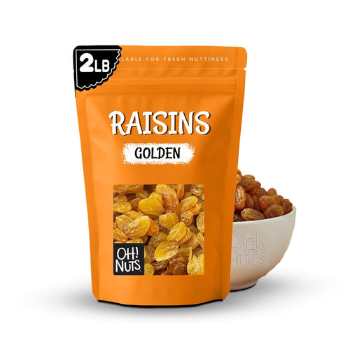 Oh! Nuts Golden Raisins - Sun Dried Fruit - 2 lb -
