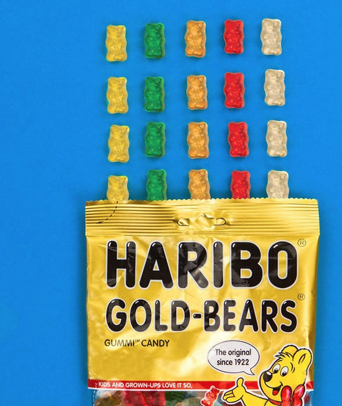 Gummi 14 (Pack 12) HARIBO Candy, Original Goldbears, Ounce