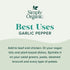 3.73 (Pack 4) Simply Organic Garlic Pepper, Ounce Jar, Blended with Pepper Sea Salt and Onion for Robust Flavor to any