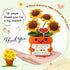Mini Thank You Gifts for Women Men Teacher Appreciation Gifts Handmade Crochet Sunflower for Female Teacher Mentor