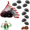 Christmas Coal Milk Chocolate Snack in Mesh Bag Candy, Holiday Treats, Individually