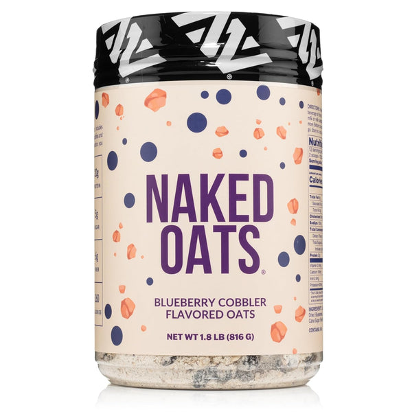Naked Oats - Blueberry Cobbler Overnight Oats, 20g Grass-Fed Protein, Gluten-Free Oatmeal