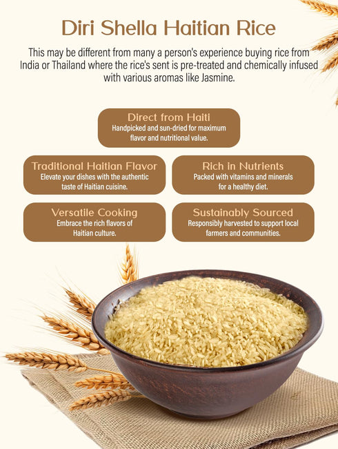 100% AYISYEN Riz Shella - Diri Shella - Rice Shella - Directly from Haiti