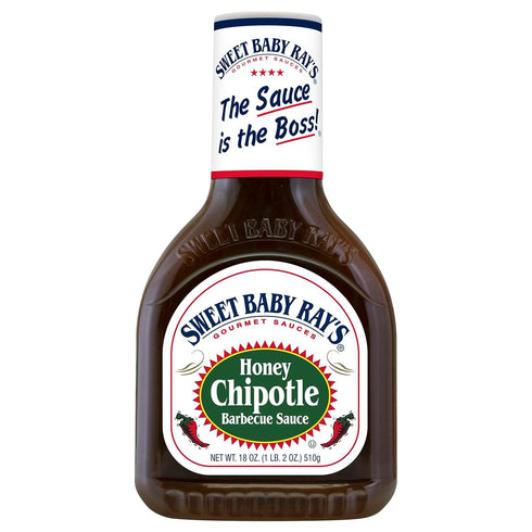 (18 (Pack 2)) Sweet Baby Ray's Honey Chipotle Barbecue Sauce Ounce
