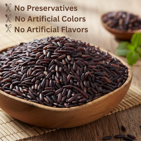 2 LB Organic Riceberry Rice - Purple Thai Black Jasmine Whole Grain - Gluten Free High Fiber Superfood - Non-GMO