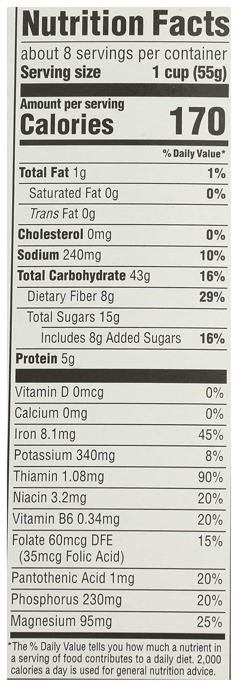 365 15 by Whole Foods Market, Raisin Bran Cereal, Vegan, Low-Fat, Ounce