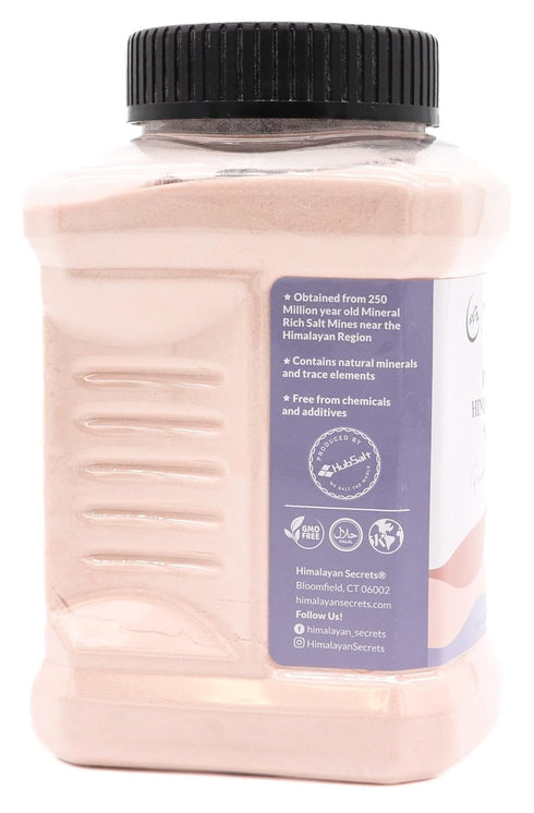 Himalayan Secrets 5LB Natural Pink Salt - Cooking Powder Salt, Unrefined, Mineral Rich, Bold Flavor, No Additives