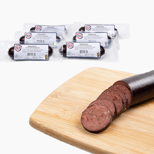 Little Joeys Original Summer Sausage 1.5 lb | High-Protein Snack | Smoked
