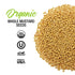2.6 oz The Spice Lab Organic Whole Yellow Mustard Seeds- Gluten Free Mustard Seed for Meat Dishes, Spice Rubs & Indian