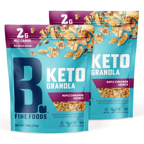 B. Fine Foods - Keto Granola High Protein Snack - Maple Cinnamon