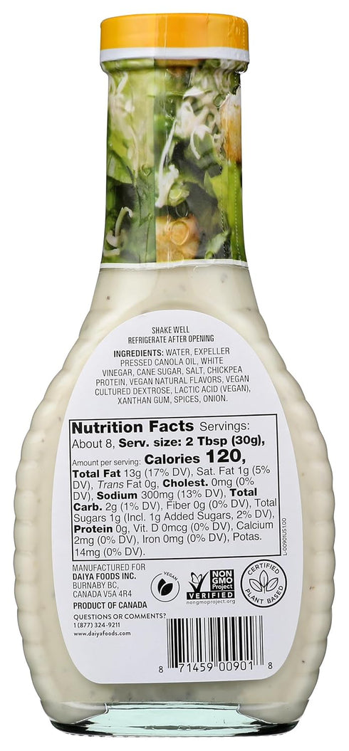 Caesar,8.36 Oz (Pack 1),3DFU17-324291 Daiya Dressing Dairy free Creamy Fl