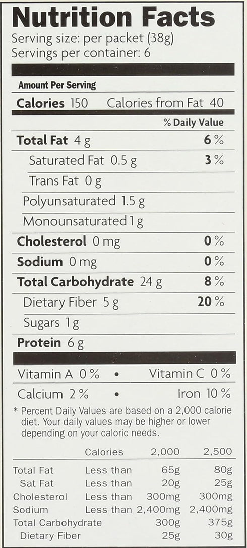 (6 Packets Nature's Path Qia Superfood Gluten-Free Oatmeal - Cinnamon Pumpkin Seed / Box)