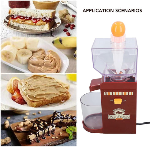 Peanut Butter Maker, Electric Grain Grinding Sesame Sauce Mill Nut Butter Machine for Groundnut Almonds Cashews
