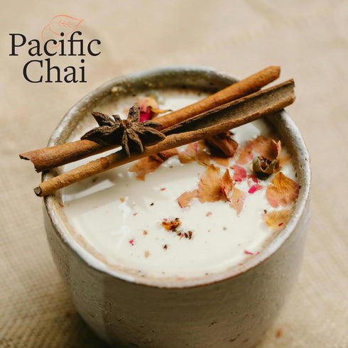 Pacific Chai 9 oz (Pack 6) Spiced Chai Latte Mix, Instant Chai Tea Latte Drink Mix, Gluten Free, Kosher Certified